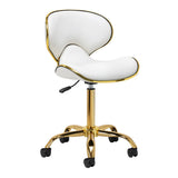 Gabbiano Q-4599G Beauty Chair White - full product view at an angle on a white background