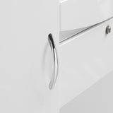Gabbiano Reception Desk G26W White - close-up of a construction detail