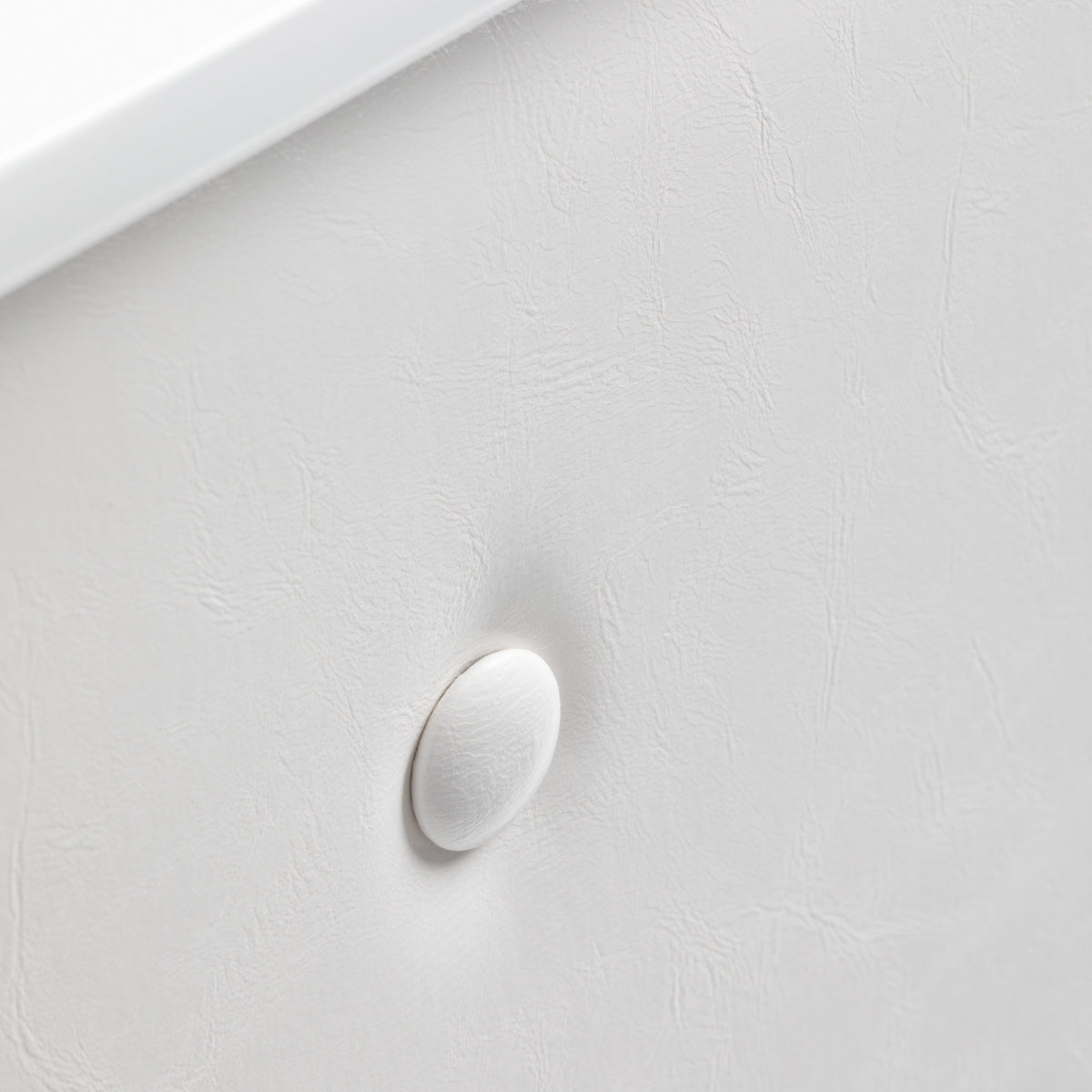 Gabbiano Reception Desk G26W White - close-up of a construction detail