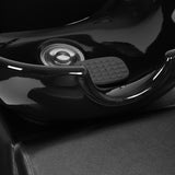 Gabbiano Santiago Hair Wash Unit Black - close-up of the upholstery and construction details
