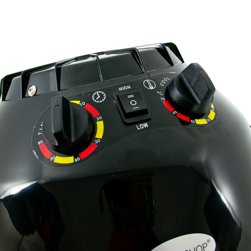 Gabbiano Standing Dryer LI-202S Two Speeds Black - styling tool shown on a white background