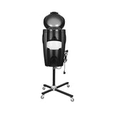 Gabbiano Standing Hair Steamer With Active Ozone Black - standing hair steamer isolated on a white background