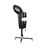 Gabbiano Standing Hair Steamer With Active Ozone Black - standing hair steamer isolated on a white background