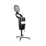 Gabbiano Standing Hair Steamer With Active Ozone Black - standing hair steamer isolated on a white background