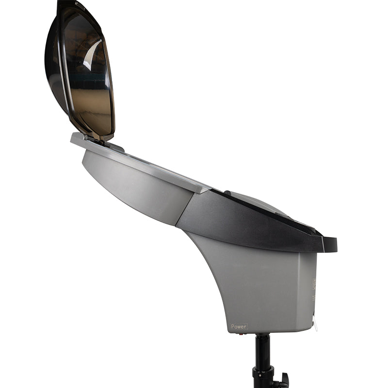 Gabbiano Standing Hair Steamer With Active Ozone Silver - standing hair steamer isolated on a white background