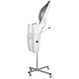 Gabbiano Standing Hair Steamer With Active Ozone White - standing hair steamer isolated on a white background