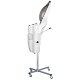 Gabbiano Standing Hair Steamer With Active Ozone White - standing hair steamer isolated on a white background