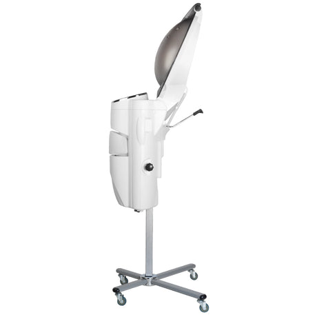 Gabbiano Standing Hair Steamer With Active Ozone White - standing hair steamer isolated on a white background