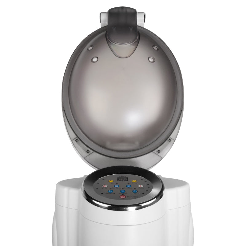 Gabbiano Standing Hair Steamer With Active Ozone White - standing hair steamer isolated on a white background