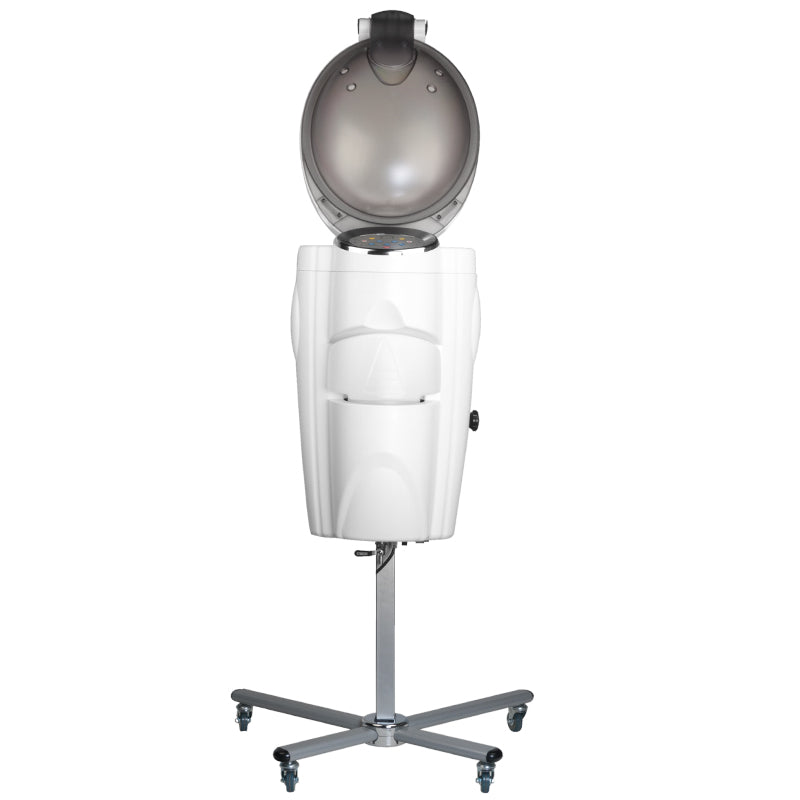 Gabbiano Standing Hair Steamer With Active Ozone White - standing hair steamer isolated on a white background