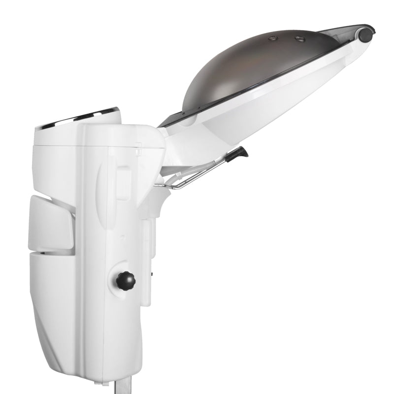 Gabbiano Standing Hair Steamer With Active Ozone White - standing hair steamer isolated on a white background