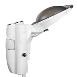 Gabbiano Standing Hair Steamer With Active Ozone White - standing hair steamer isolated on a white background