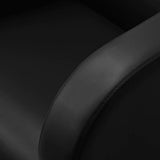 Gabbiano Sylvia Hairdressing Backwash Unit Black - close-up of the upholstery and construction details