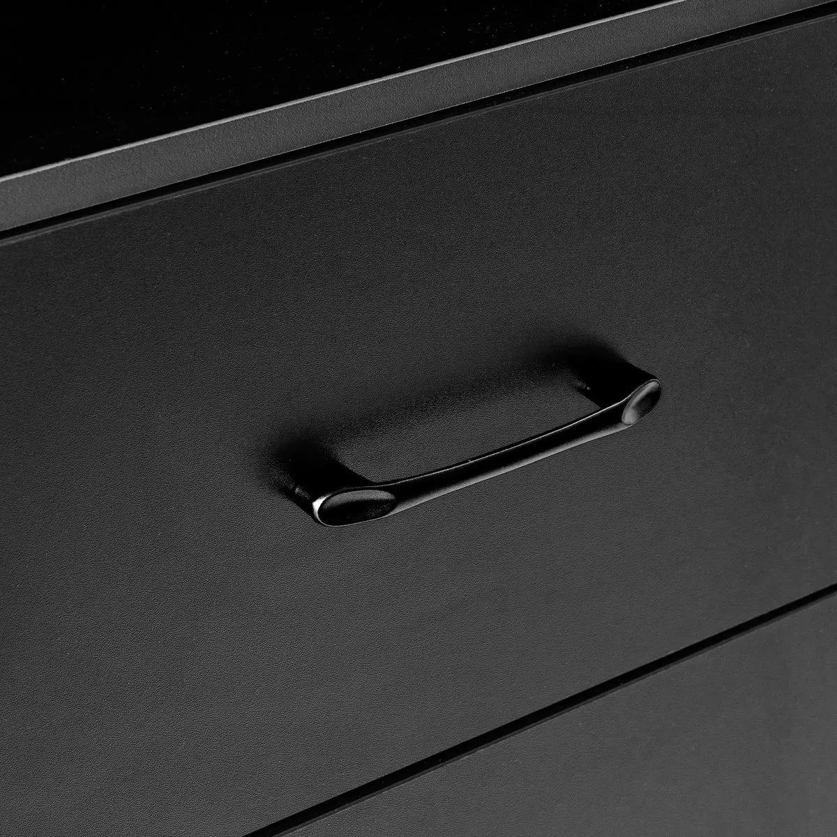 Gabbiano Totem black hairdressing station, drawer handle