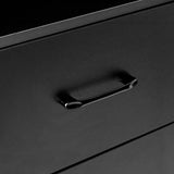 Gabbiano Totem black hairdressing station, drawer handle