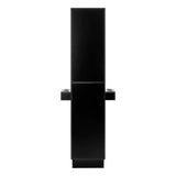 Gabbiano Totem black hairdressing station, side