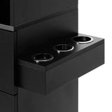 Gabbiano Totem black hairdressing station, tool holders