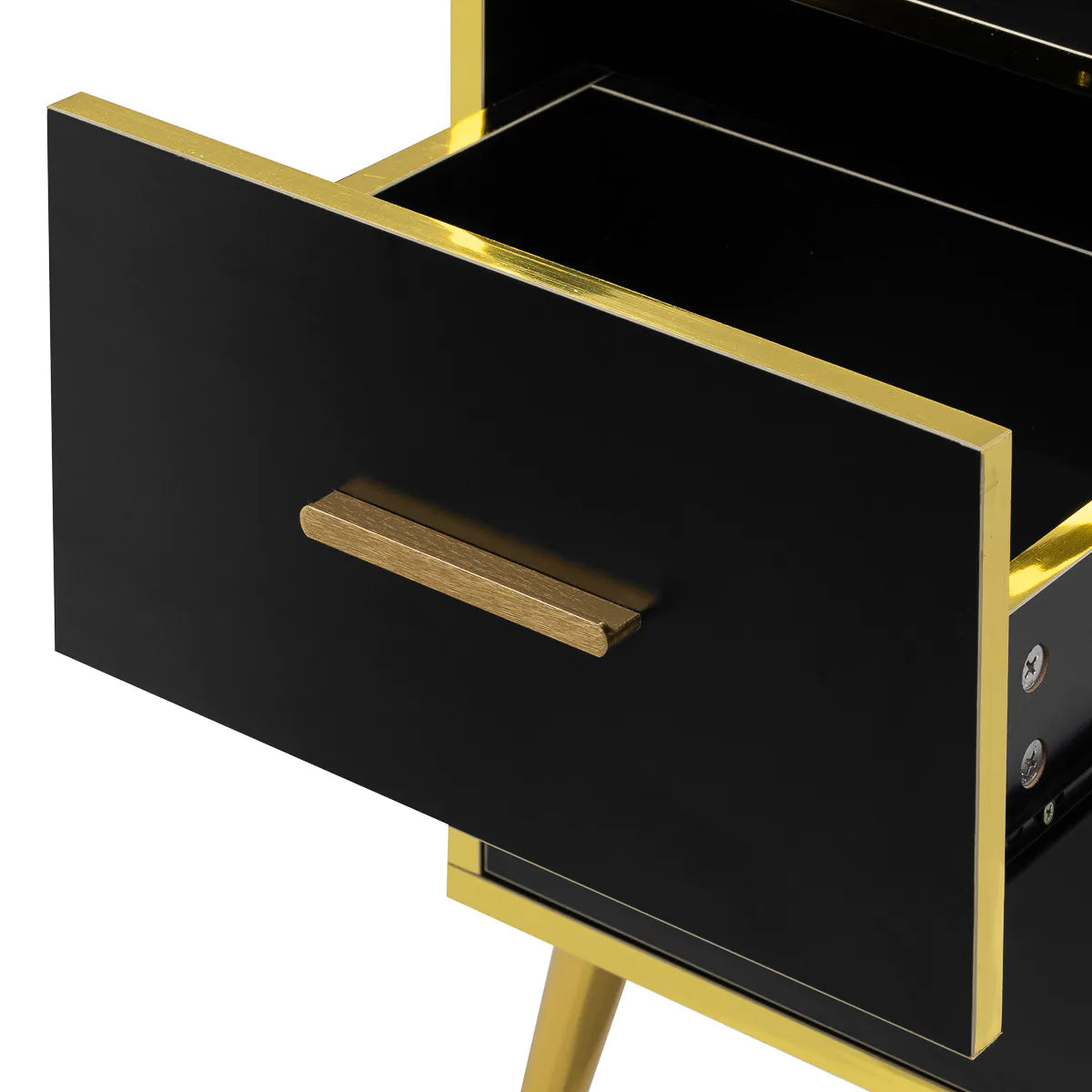 Gabbiano Trix drawer interior and gold handle