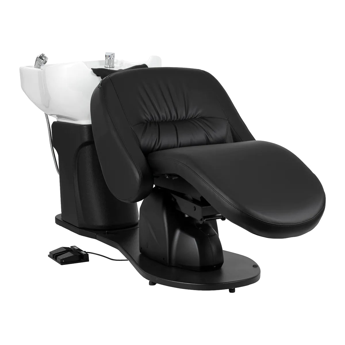 Gabbiano Trycho 2 Electric Hair Wash Unit Black - full product view at an angle on a white background
