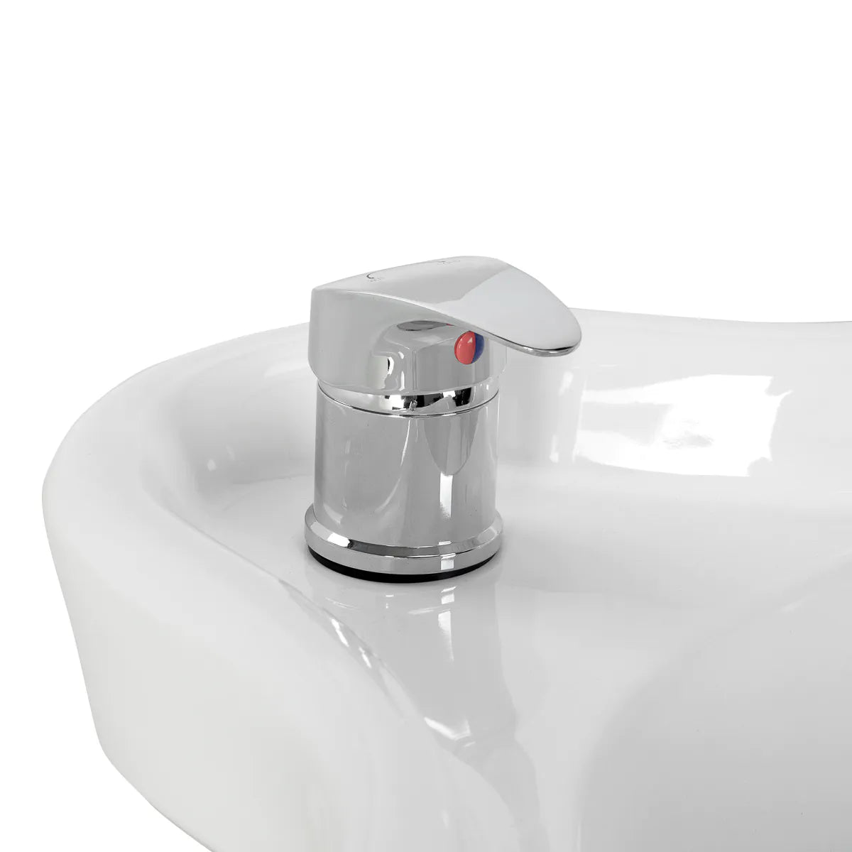 Gabbiano Trycho 2 Electric Hair Wash Unit Black - displayed in a professional treatment-room setting