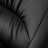 Gabbiano Trycho 2 Electric Hair Wash Unit Black - close-up of the upholstery and construction details
