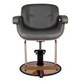 Gabbiano Venice Hair Salon Styling Chair Grey - front view on a white background
