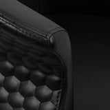 Gabbiano Versal Hair Salon Styling Chair Gold & Black - close-up of the upholstery and construction details