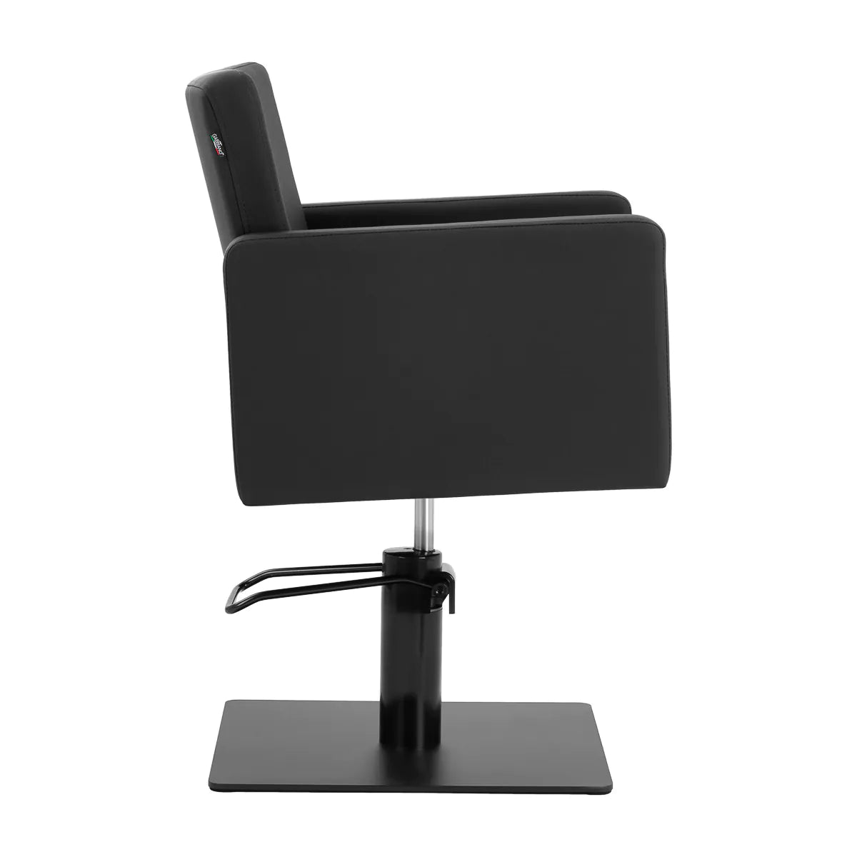 Gabbiano Vitoria Hair Salon Styling Chair Black - front view on a white background