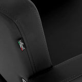 Gabbiano Vitoria Hair Salon Styling Chair Black - close-up of the upholstery and construction details