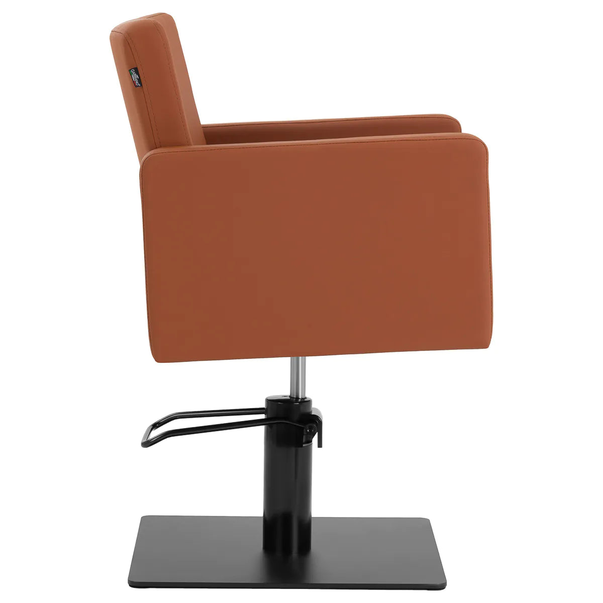Gabbiano Vitoria Hair Salon Styling Chair Brown - front view on a white background