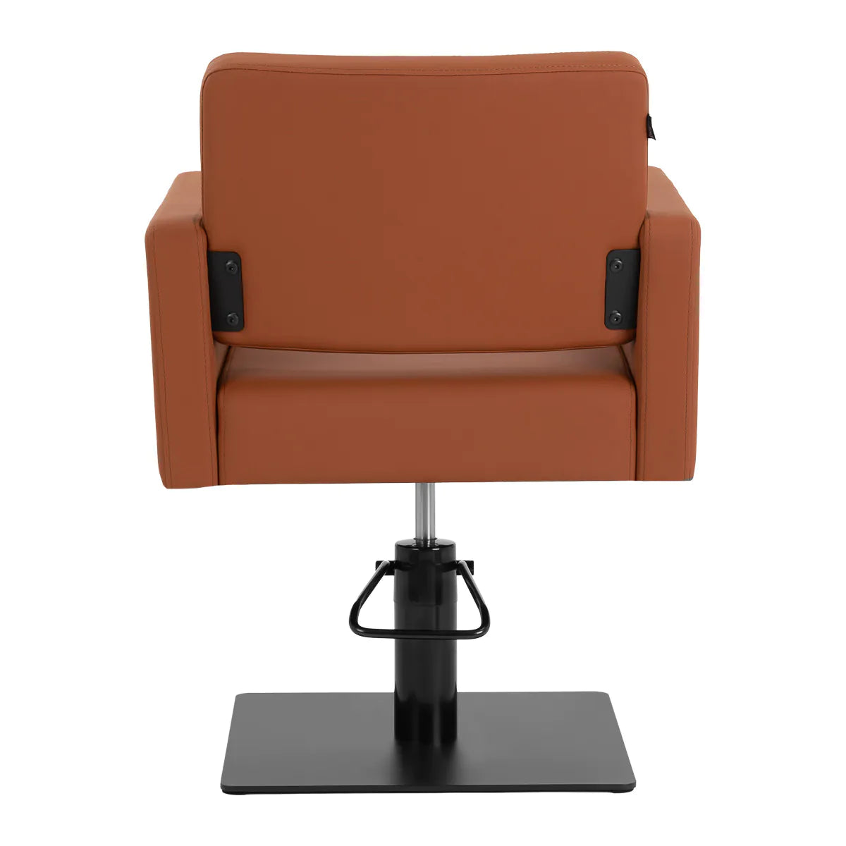 Gabbiano Vitoria Hair Salon Styling Chair Brown - rear view on a white background