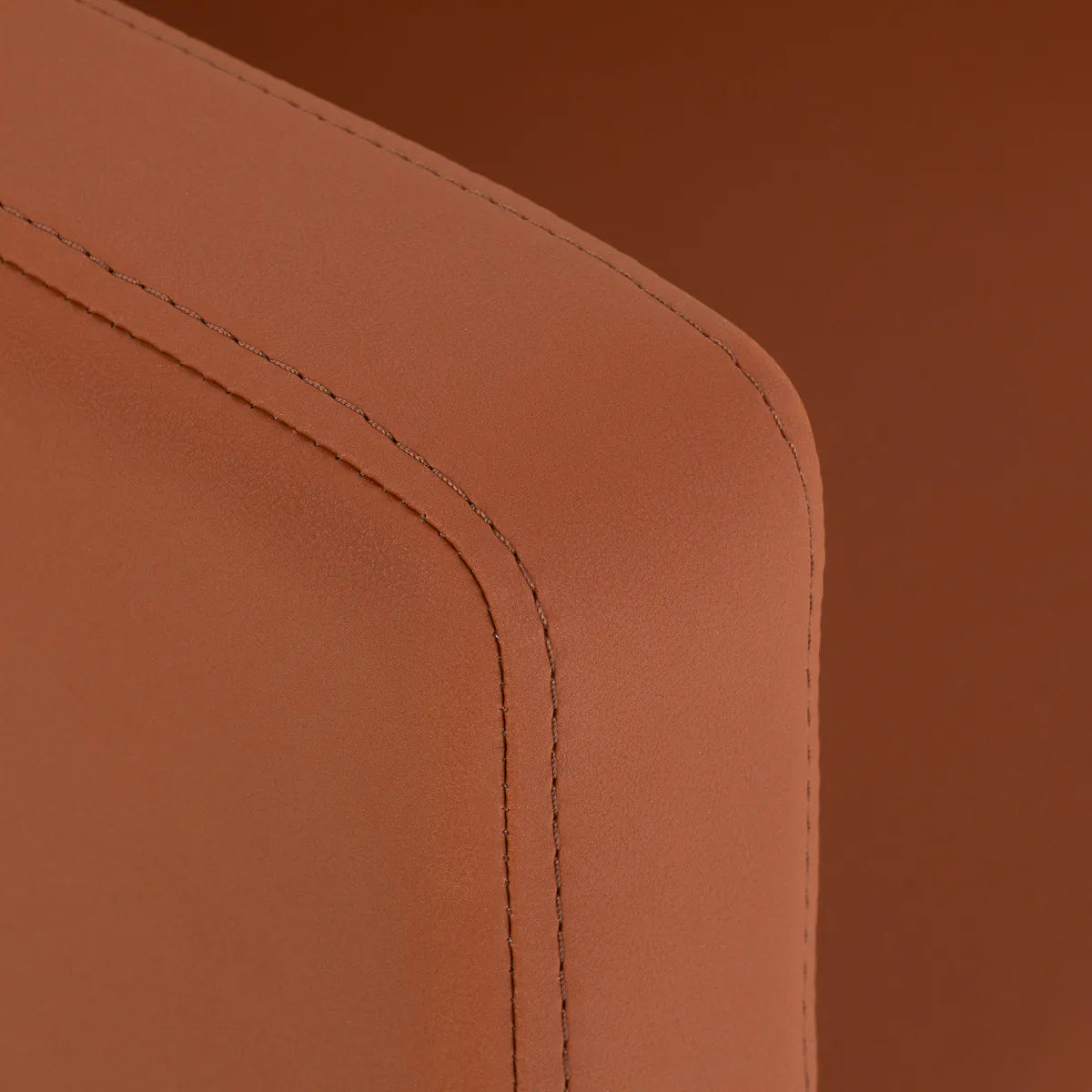 Gabbiano Vitoria Hair Salon Styling Chair Brown - close-up of the upholstery and construction details