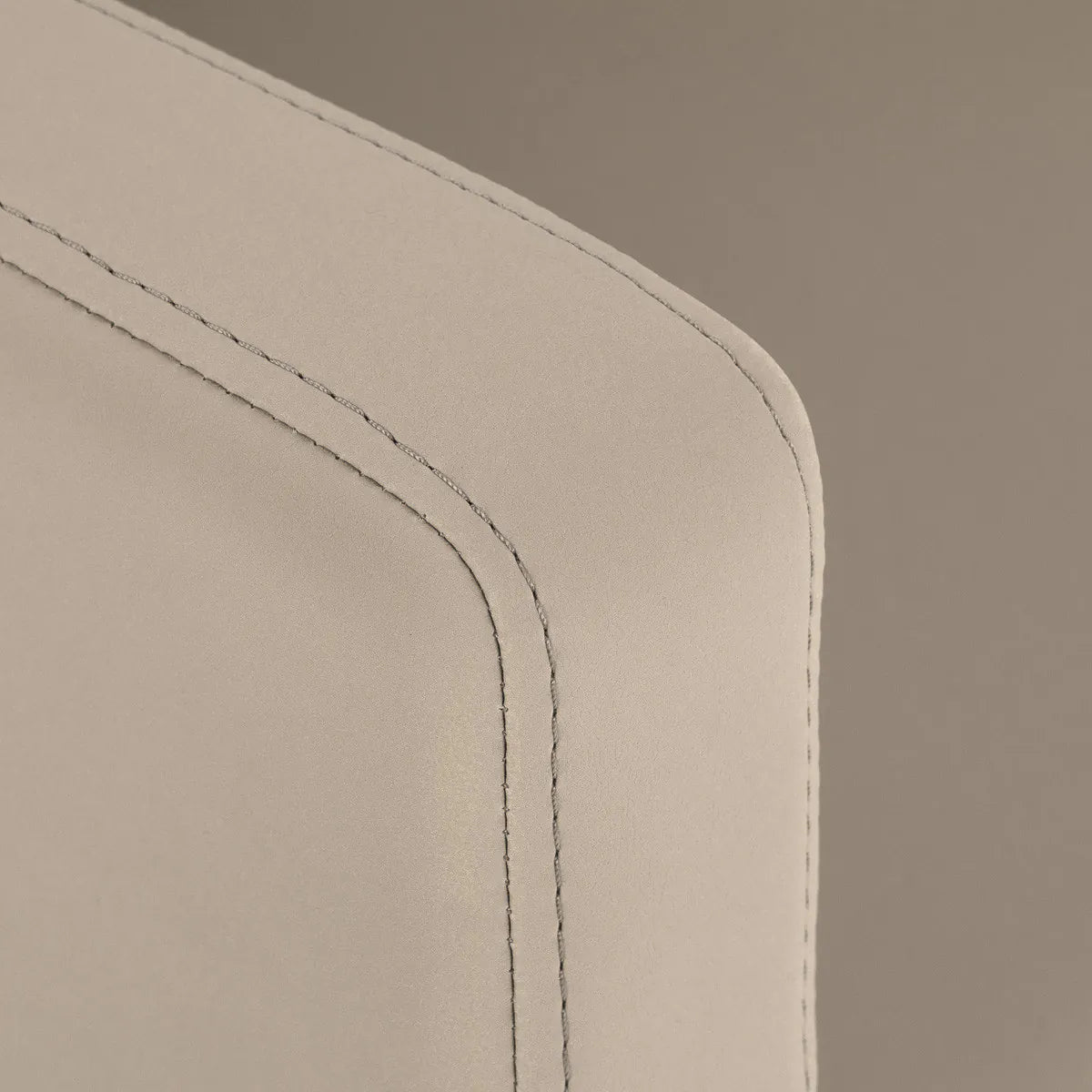 Gabbiano Vitoria Hair Salon Styling Chair Grey & Beige - close-up of the upholstery and construction details