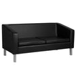 Gabbiano Waiting Room Sofa Bm18003 Black - isolated on a white background