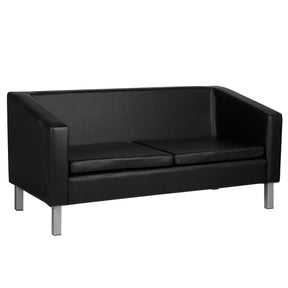 Gabbiano Waiting Room Sofa Bm18003 Black - isolated on a white background