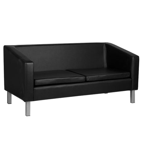 Gabbiano Waiting Room Sofa Bm18003 Black - isolated on a white background