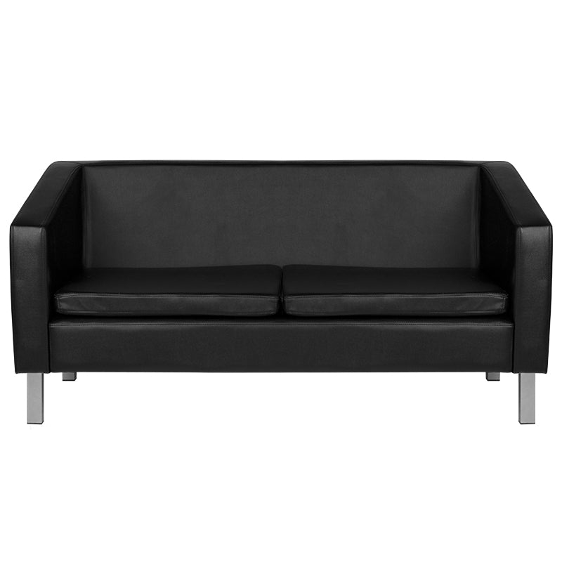 Gabbiano Waiting Room Sofa Bm18003 Black - isolated on a white background