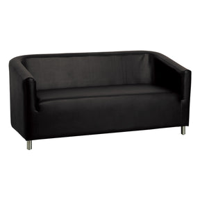 Gabbiano Waiting Room Sofa M021 Black - isolated on a white background