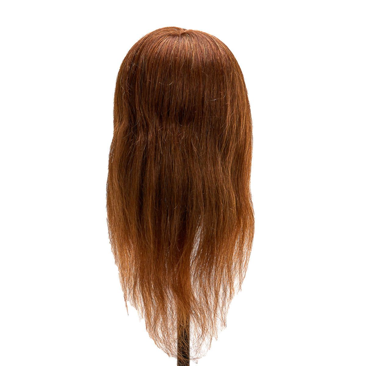 Gabbiano WZ1 Hairdressing Training Head, Natural Hair, Colour 4#, Length 20" - training head hair shown on a white background