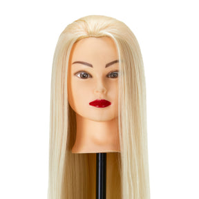 Gabbiano WZ2 Hairdressing Training Head, Synthetic Hair, Colour 613#, Length 24" - training head hair shown on a white background