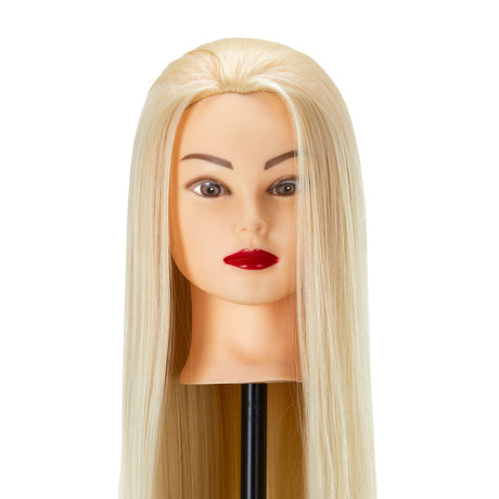 Gabbiano WZ2 Hairdressing Training Head, Synthetic Hair, Colour 613#, Length 24" - training head hair shown on a white background