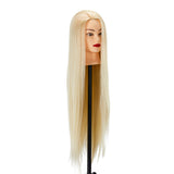 Gabbiano WZ2 Hairdressing Training Head, Synthetic Hair, Colour 613#, Length 24" - training head hair shown on a white background
