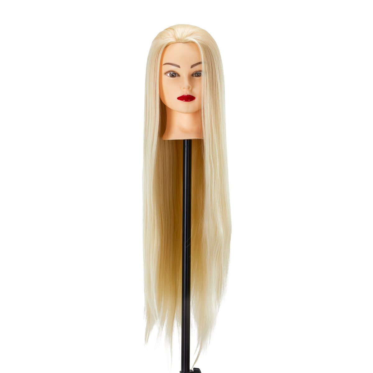 Gabbiano WZ2 Hairdressing Training Head, Synthetic Hair, Colour 613#, Length 24" - training head hair shown on a white background