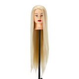 Gabbiano WZ2 Hairdressing Training Head, Synthetic Hair, Colour 613#, Length 24" - training head hair shown on a white background