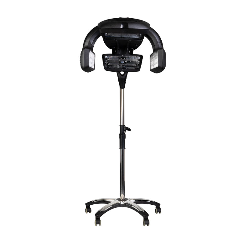 Gabbiano Y-707 Standing Infrared Hair Processor Black - complete device isolated on a white background