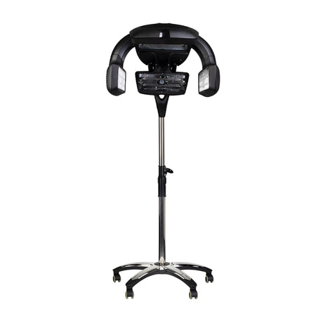 Gabbiano Y-707 Standing Infrared Hair Processor Black - complete device isolated on a white background