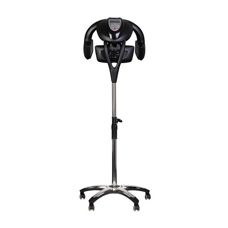 Gabbiano Y-707 Standing Infrared Hair Processor Black - device housing and functional components shown on a white background