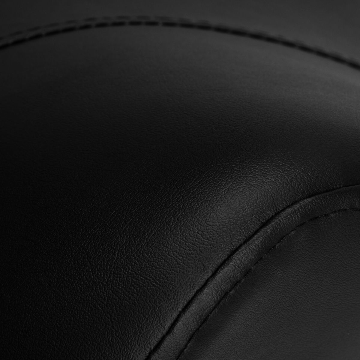 Giovanni 1004 Beauty Chair Black - close-up of the upholstery and construction details