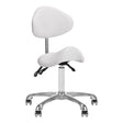 Giovanni 1004 Beauty Chair White - full product view at an angle on a white background