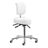 Giovanni 1005 Podiatry Beauty Chair White - full product view at an angle on a white background
